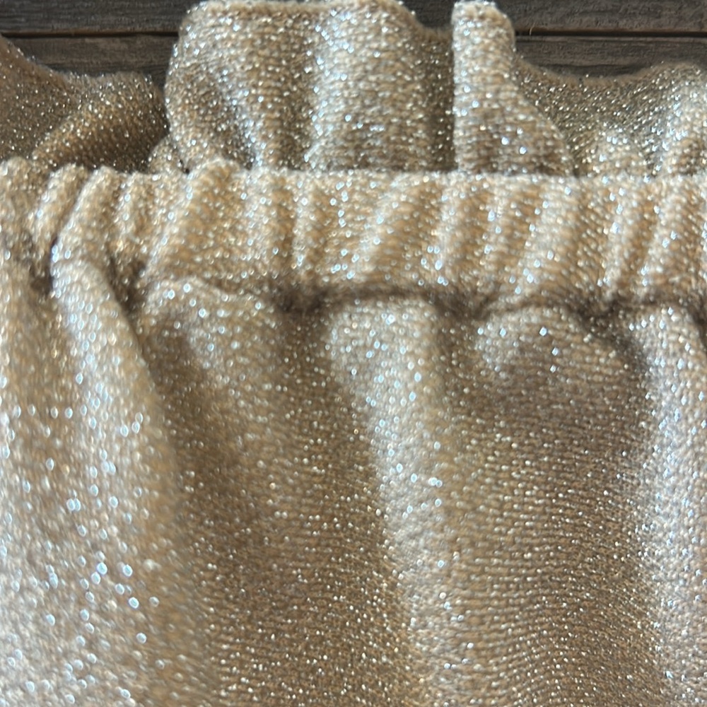 NWT Ramy Brook Knit Marina Dress Neutral Sparkle Strapless Size Small - Picture 5 of 12